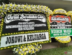 Jokowi Kirim Karangan Bunga ke Kediaman Guruh Soekarnoputra
