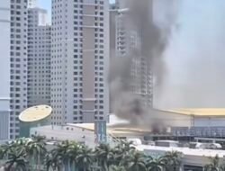 Asap Hitam di Rooftop PTC Surabaya Viral, Ternyata Hanya Tumpukan Kardus Terbakar