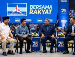 Momen Kebersamaan Prabowo dan Gibran di Perayaan HUT ke-25 Partai Demokrat