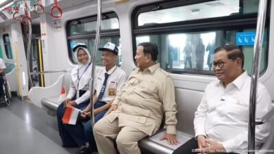 Presiden Prabowo dan Pramono Anung Meresmikan LRT Rute Kelapa Gading-Manggarai
